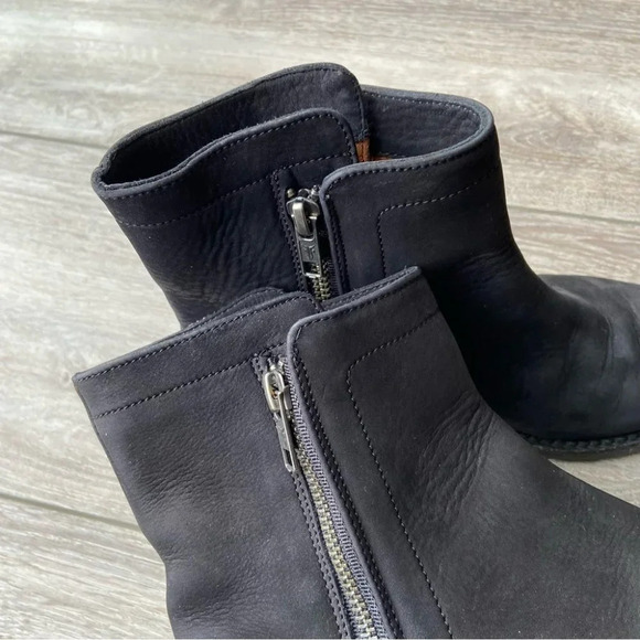 FRYE Natalie Double Zip Italian Nubuck Leather Bootie - Picture 10 of 15